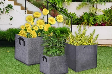 square grow bags