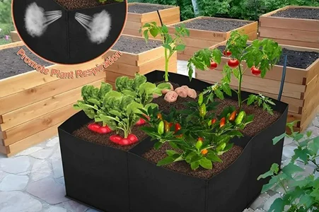 square grow bag planter