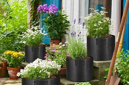 grass roots fabric pots